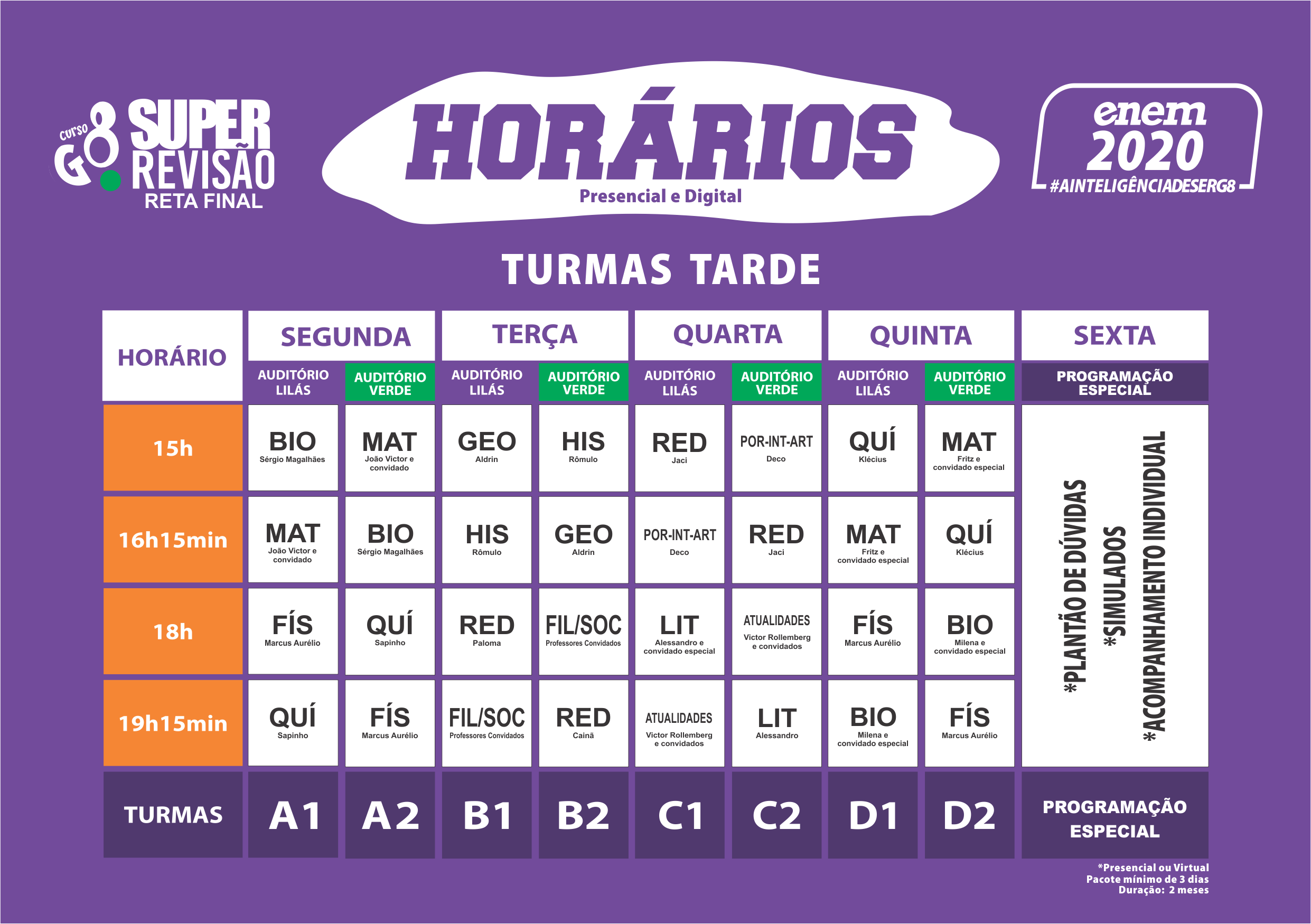 MATRÍCULA SUPER REVISÃO DIGITAL ENEM 2020
RETA FINAL